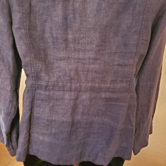 Blue Linen Jacket - Picture 6 of 8